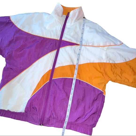 Reebok Unisex 80’s Color Block Windbreaker Jacket size small - Picture 9 of 10
